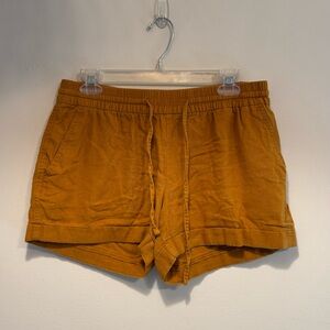 Old Navy Linen-Blend Pull-On Shorts – Mustard/Gold | Women’s Medium